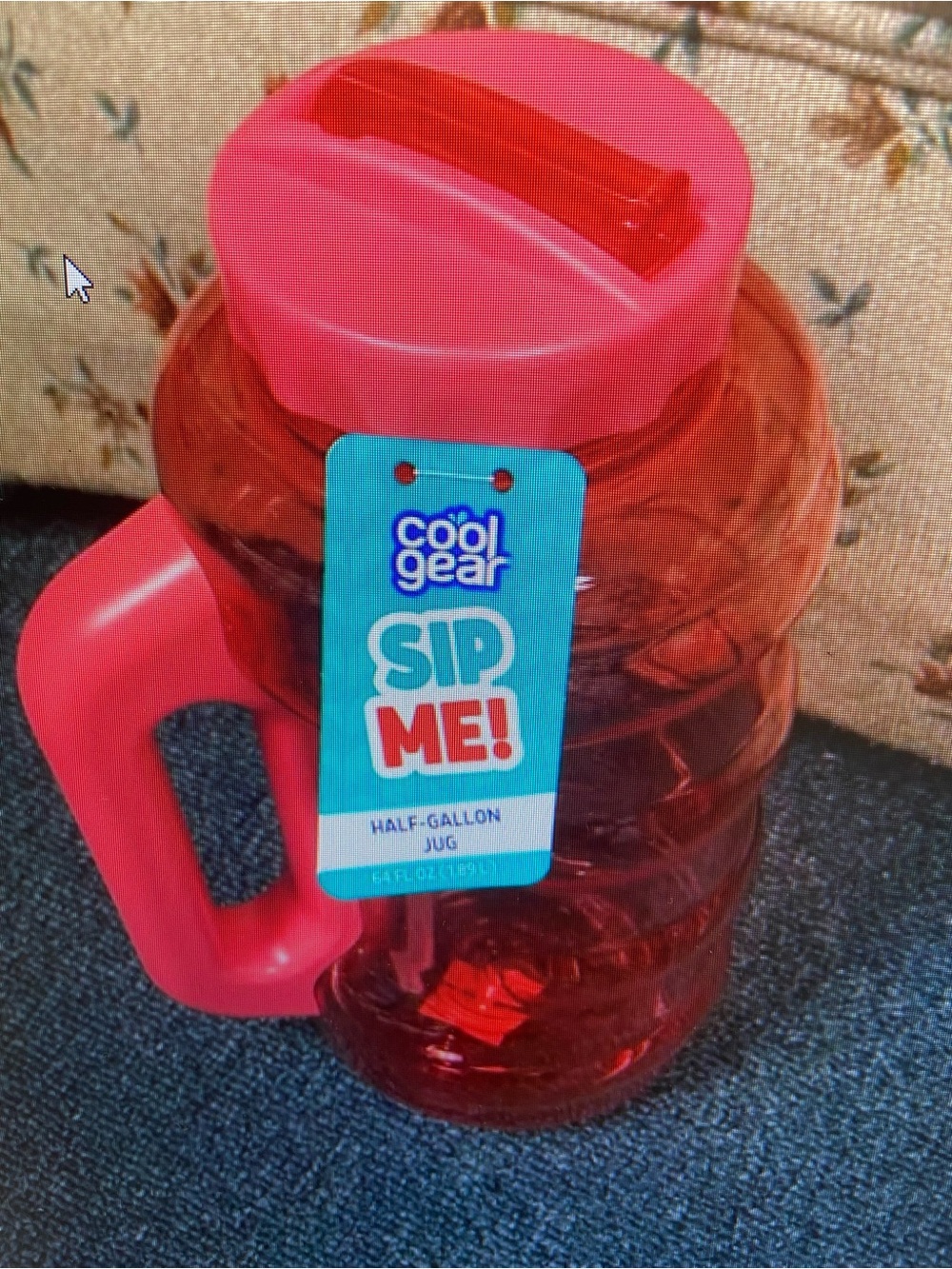 Cool Gear Pink Half-Gallon Sip Me! Water Jug